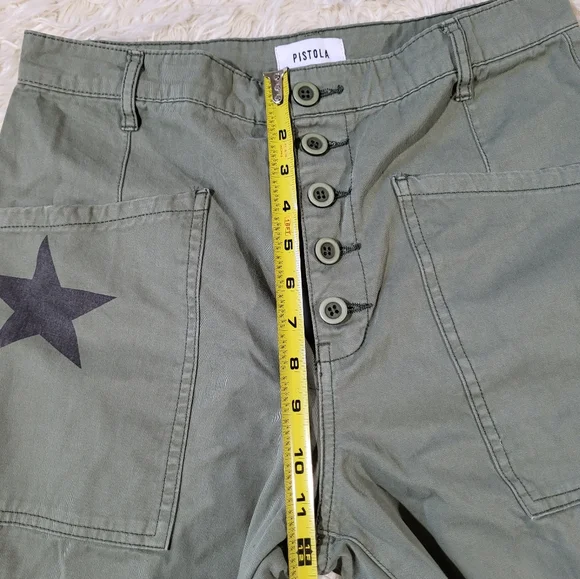 Pistola Tammy Star Print High Rise Trousers Size 29 - Picture 10 of 15